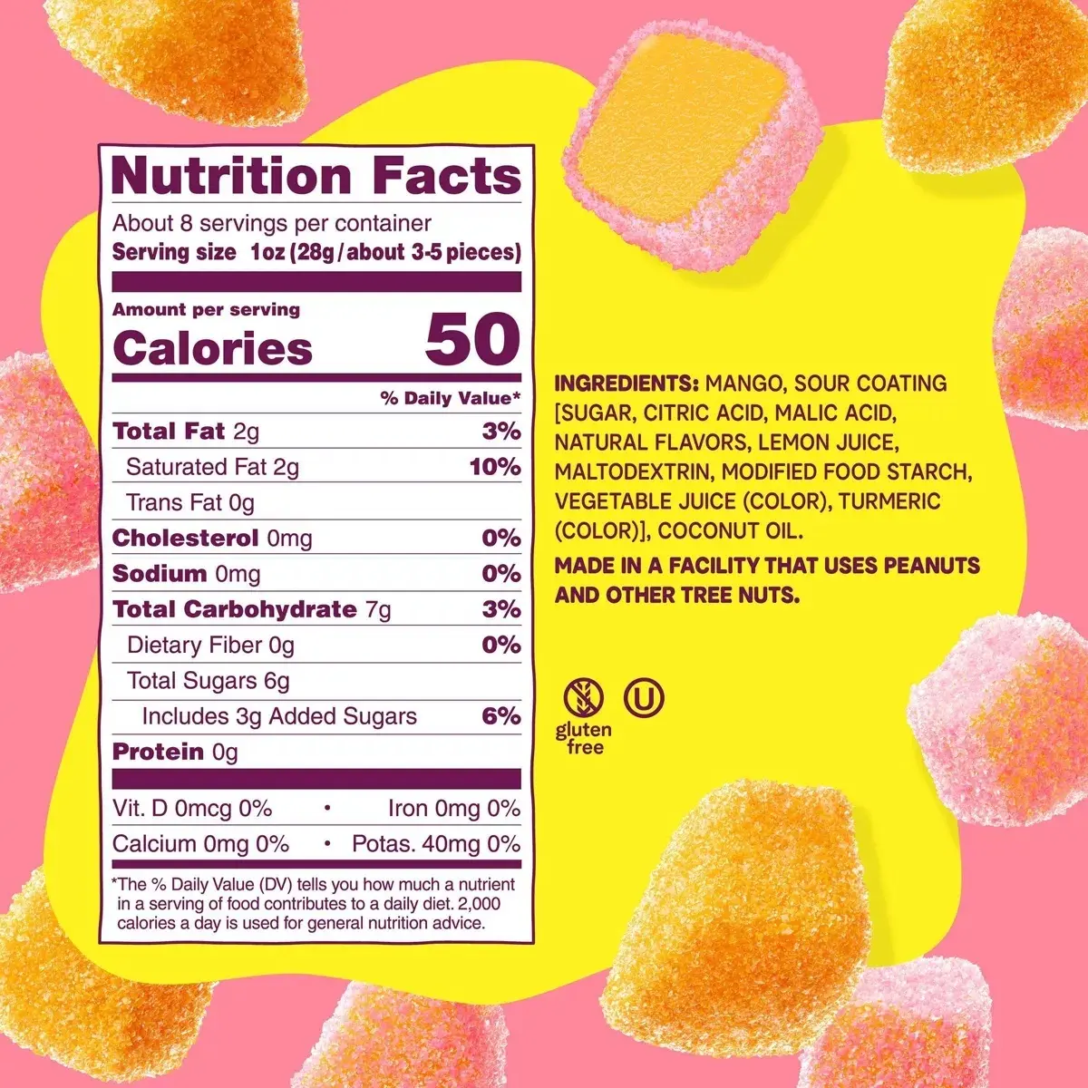 Fruit Riot Frozen Sour Mango Mix - 8Oz - Bag - Image 3